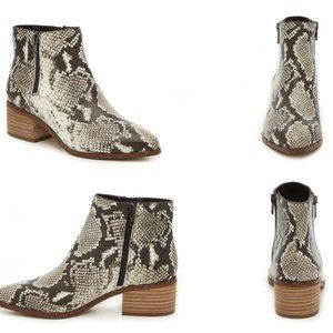 Bleecker & Bond: Gwen Snakeskin Bootie